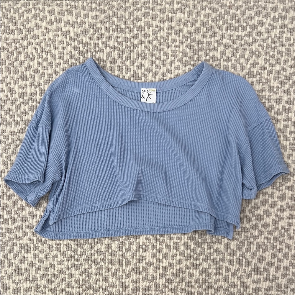 Sky Blue Women's Crop Top